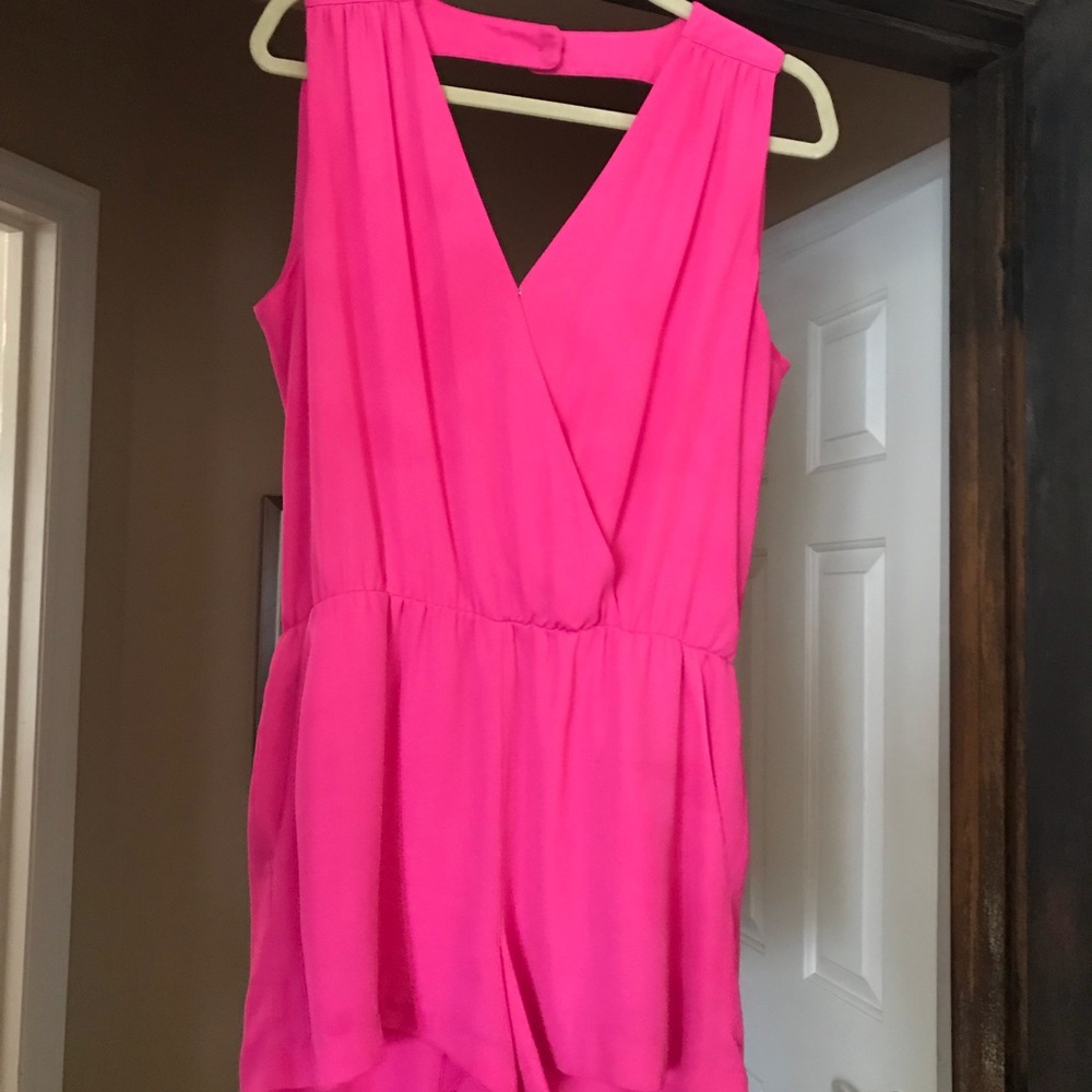 Hot pink ROMPER- Parker
